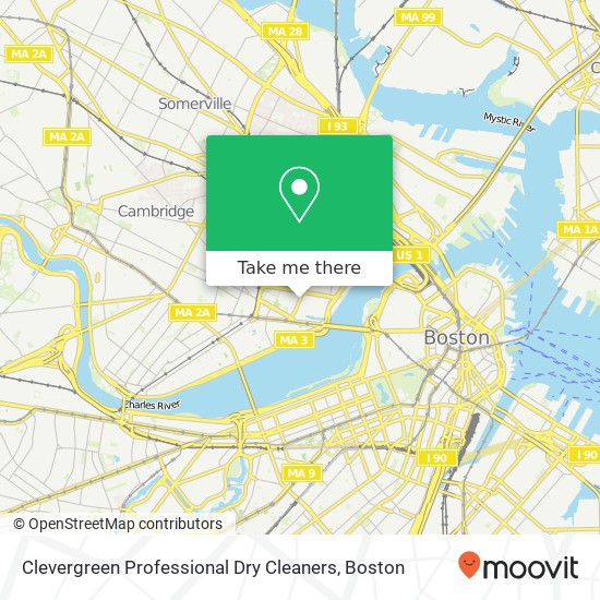 Mapa de Clevergreen Professional Dry Cleaners