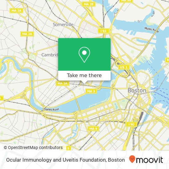 Mapa de Ocular Immunology and Uveitis Foundation