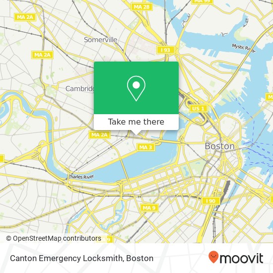 Mapa de Canton Emergency Locksmith