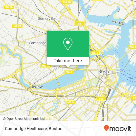 Mapa de Cambridge Healthcare