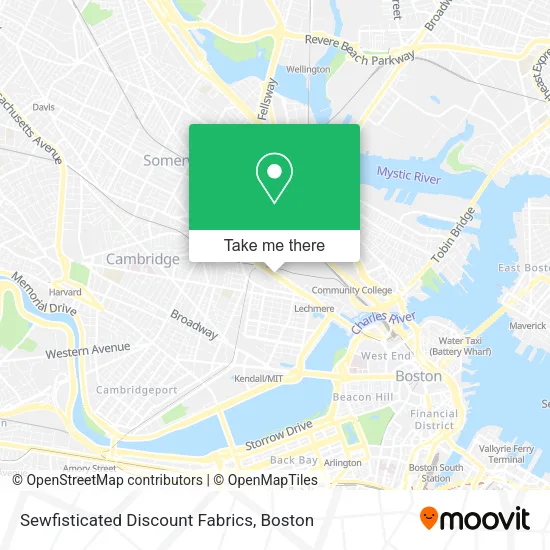 Mapa de Sewfisticated Discount Fabrics