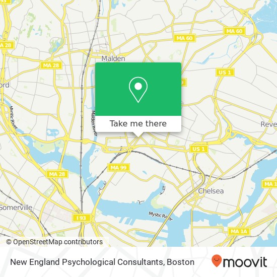 Mapa de New England Psychological Consultants