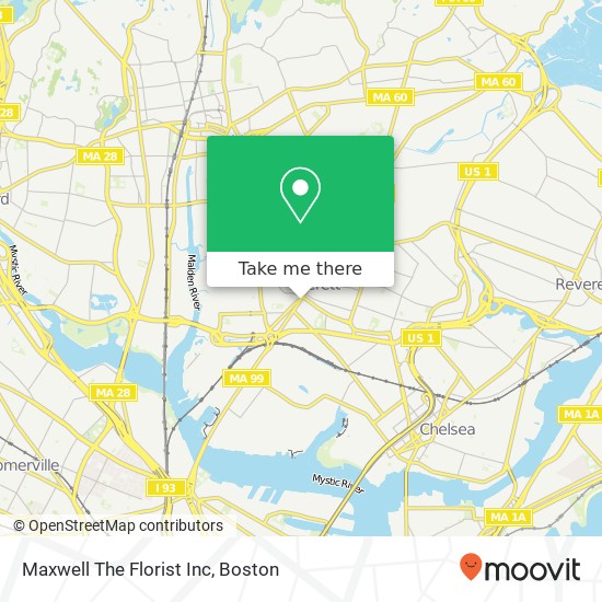 Mapa de Maxwell The Florist Inc