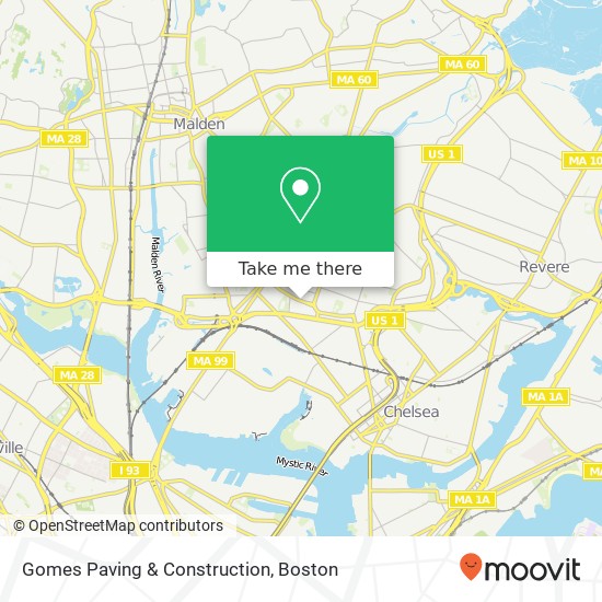 Gomes Paving & Construction map