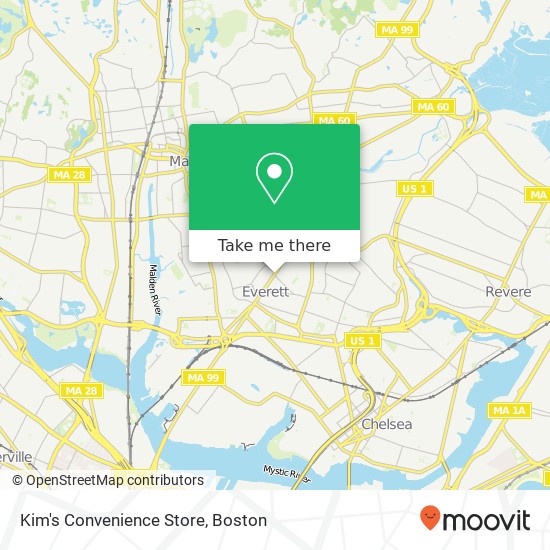 Mapa de Kim's Convenience Store