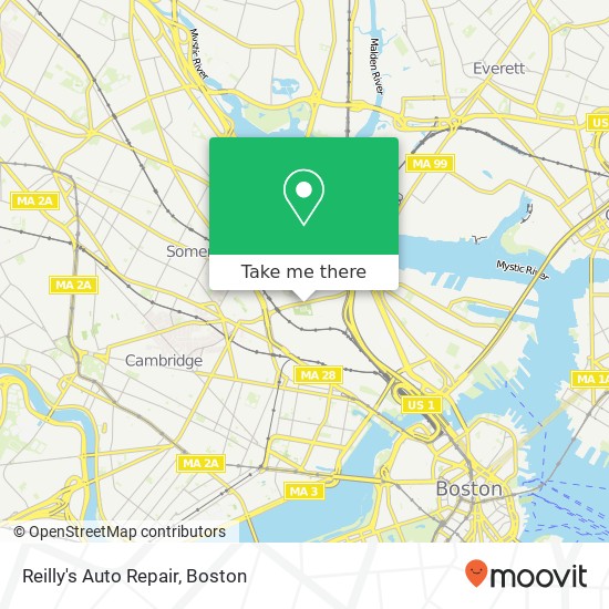 Reilly's Auto Repair map