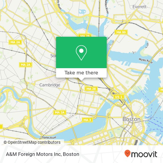 Mapa de A&M Foreign Motors Inc