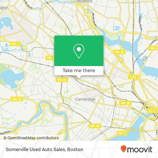 Somerville Used Auto Sales map