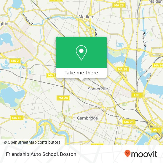 Friendship Auto School map