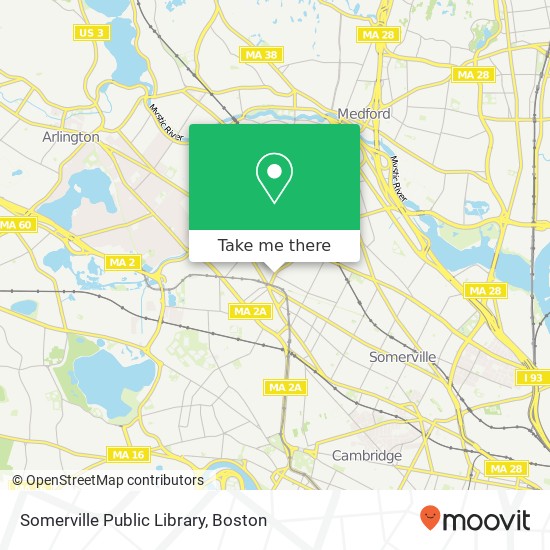 Somerville Public Library map