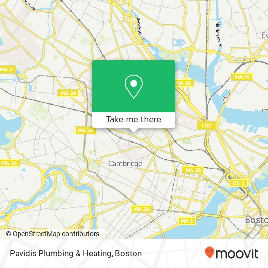 Pavidis Plumbing & Heating map