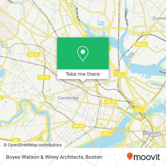 Mapa de Boyes-Watson & Winny Architects
