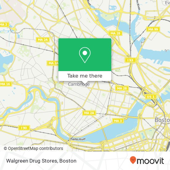 Walgreen Drug Stores map