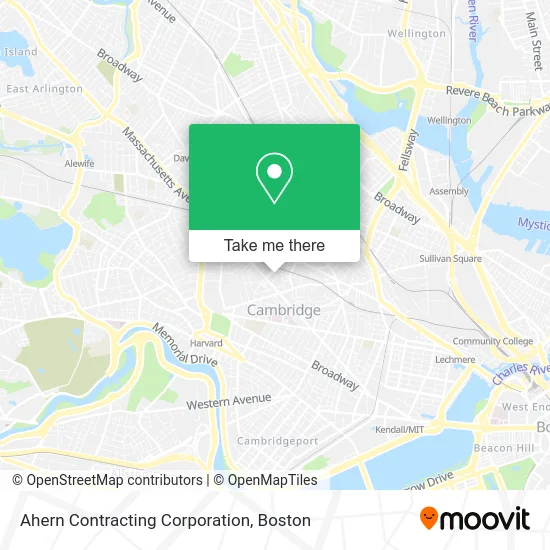 Ahern Contracting Corporation map