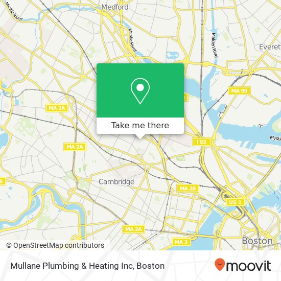 Mapa de Mullane Plumbing & Heating Inc