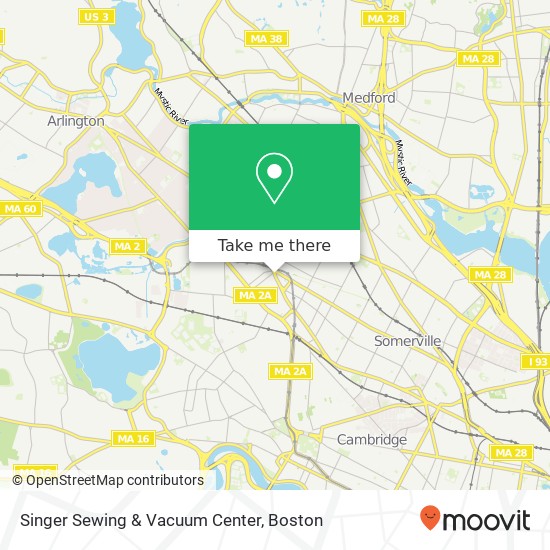 Singer Sewing & Vacuum Center map