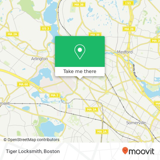 Mapa de Tiger Locksmith