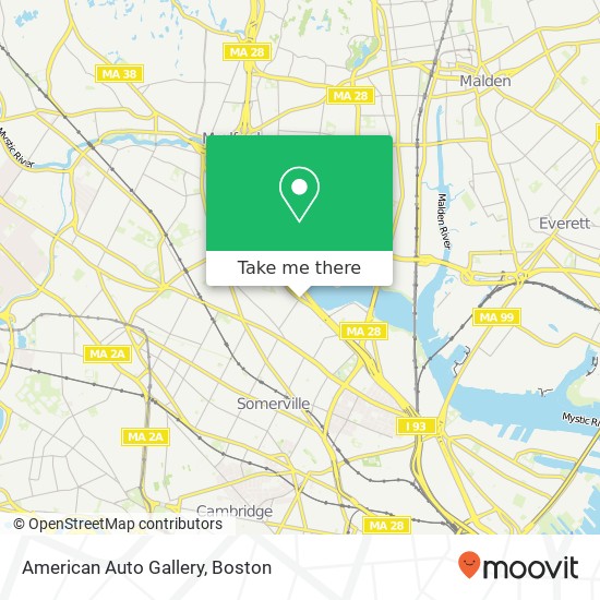 American Auto Gallery map