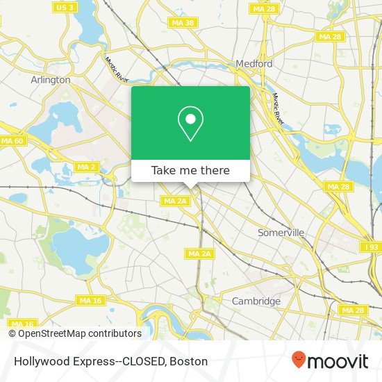 Hollywood Express--CLOSED map