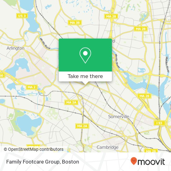 Family Footcare Group map