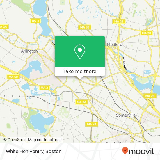 Mapa de White Hen Pantry