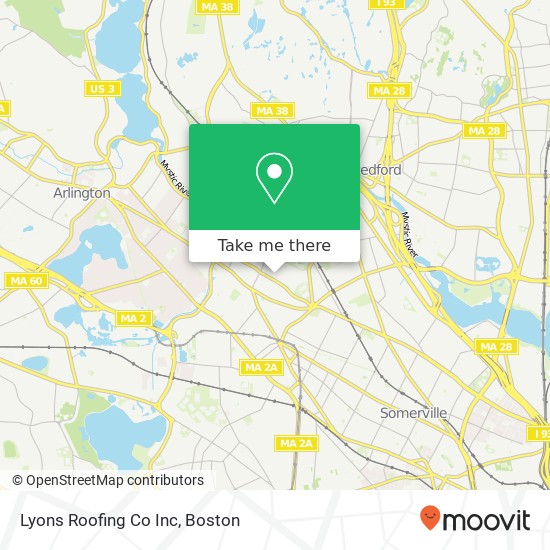 Mapa de Lyons Roofing Co Inc
