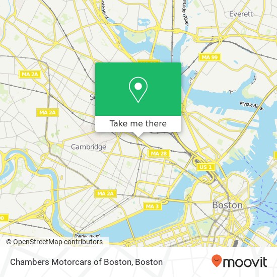 Mapa de Chambers Motorcars of Boston