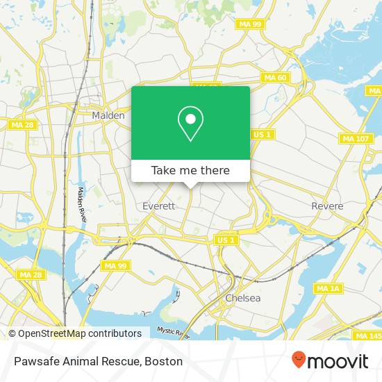 Mapa de Pawsafe Animal Rescue