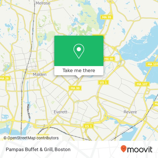 Mapa de Pampas Buffet & Grill