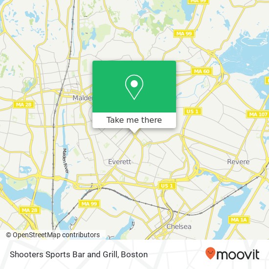 Mapa de Shooters Sports Bar and Grill