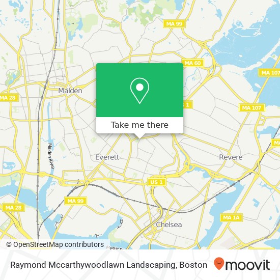 Mapa de Raymond Mccarthywoodlawn Landscaping