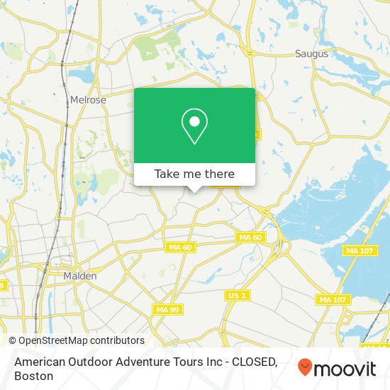 Mapa de American Outdoor Adventure Tours Inc - CLOSED