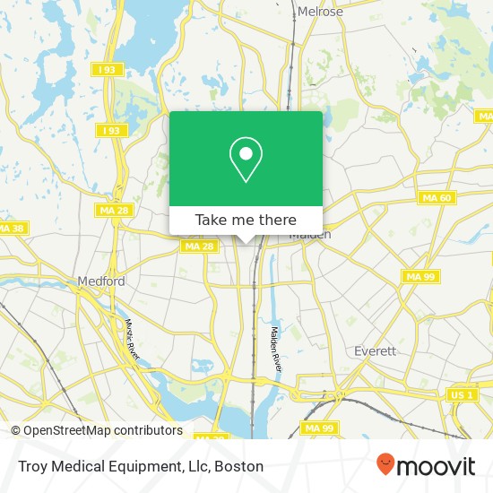 Mapa de Troy Medical Equipment, Llc