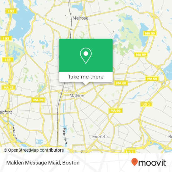 Malden Message Maid map