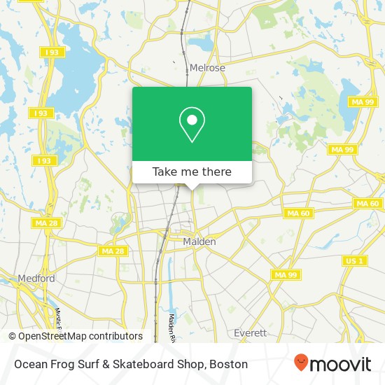 Mapa de Ocean Frog Surf & Skateboard Shop