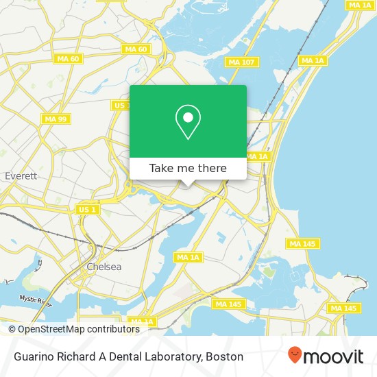 Guarino Richard A Dental Laboratory map