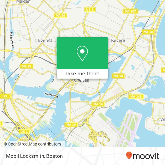 Mobil Locksmith map