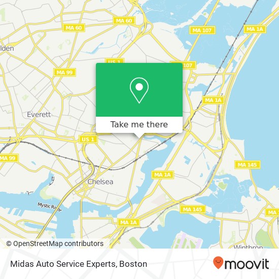 Midas Auto Service Experts map