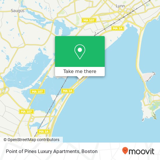 Mapa de Point of Pines Luxury Apartments