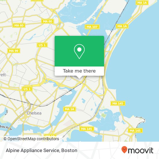 Mapa de Alpine Appliance Service