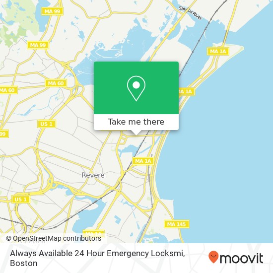 Always Available 24 Hour Emergency Locksmi map