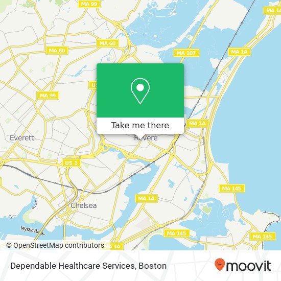 Dependable Healthcare Services map