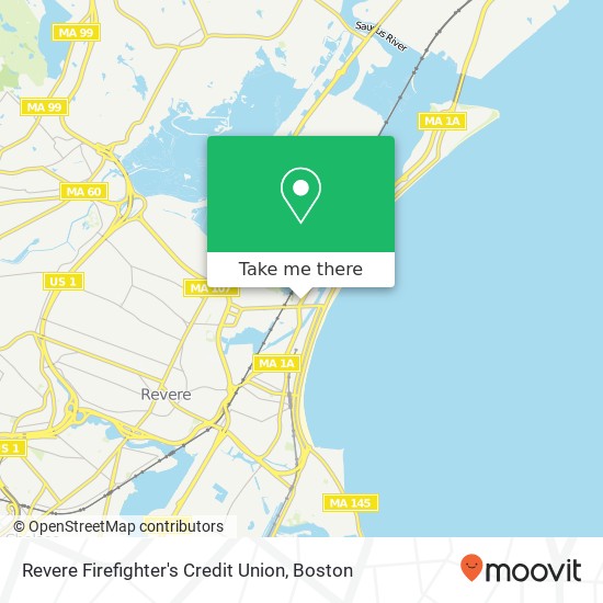 Revere Firefighter's Credit Union map