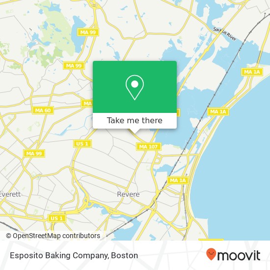 Mapa de Esposito Baking Company