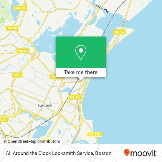 All Around the Clock Locksmith Service map