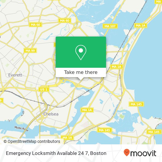 Mapa de Emergency Locksmith Available 24 7