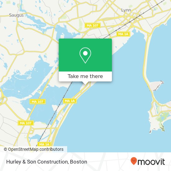 Hurley & Son Construction map