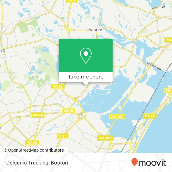 Delgenio Trucking map