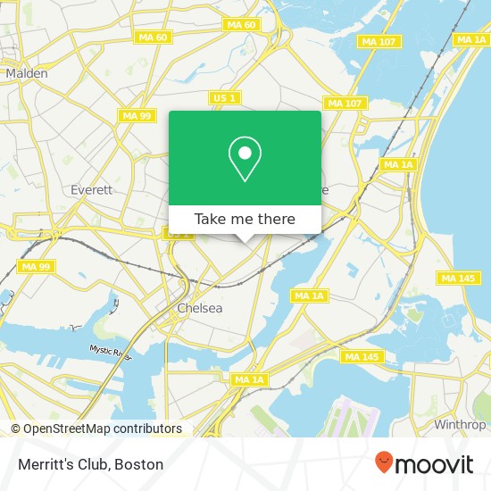 Merritt's Club map