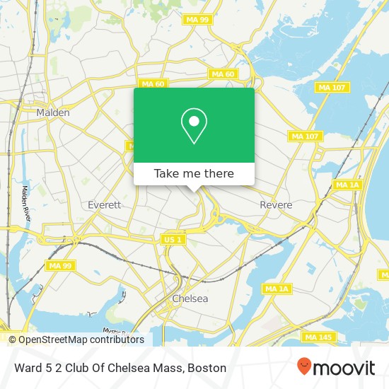 Ward 5 2 Club Of Chelsea Mass map